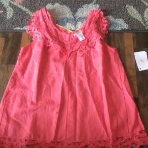 Coral/Pink linen shirt